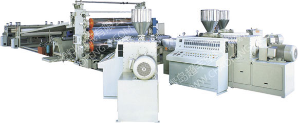 Wide floor leather and waterproof coil production line
