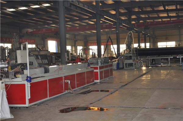 Inner rib tube production line